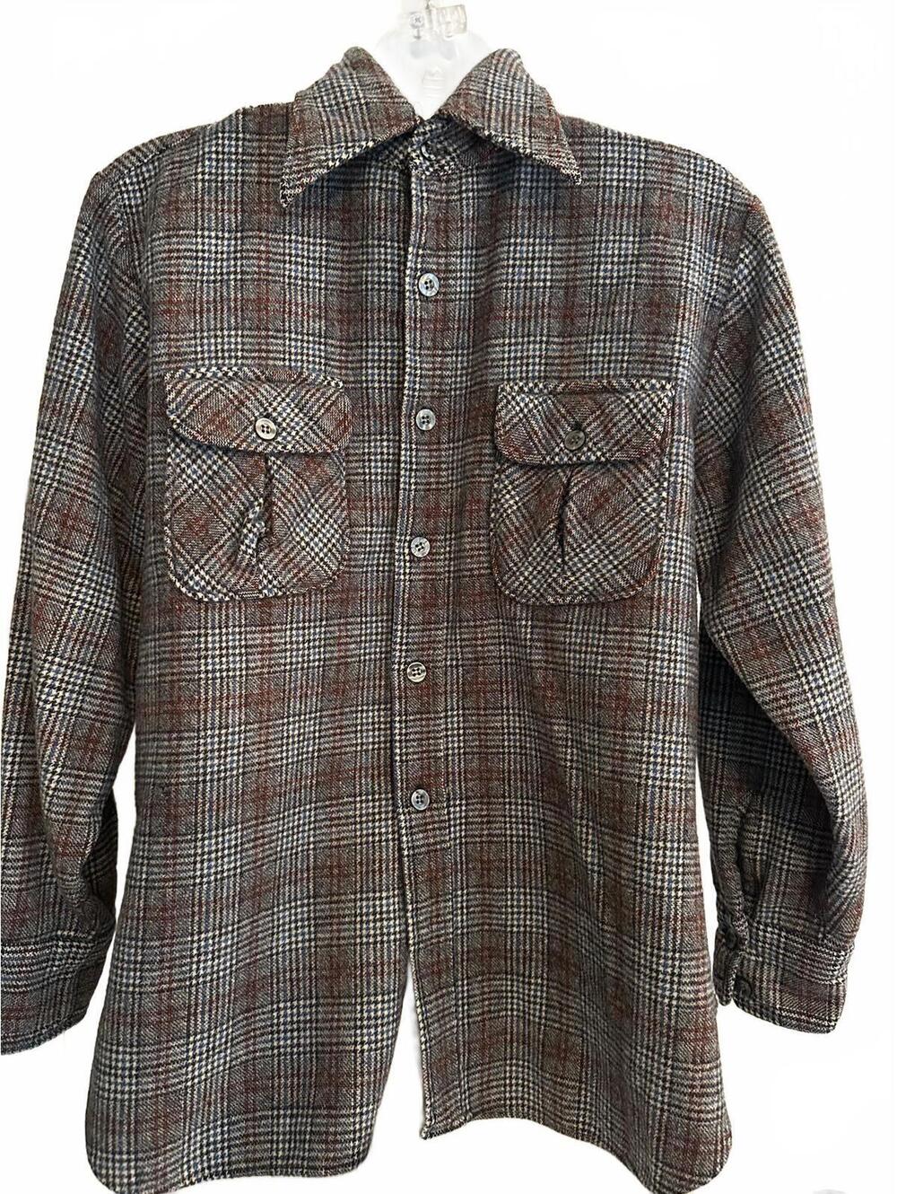 Vintage Pendleton Youth XL Wool Plaid Shirt USA